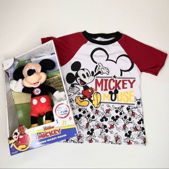 Disney Other - Disney Singing Mickey Mouse and TShirt New 4T